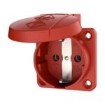 TOMA EMPOTRABLE SCHUKO 16A 2P+T 250V ROJO IP54