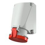 TOMA VISIBLE 63AMP 3P+T 415V ROJO 6H IP44