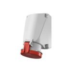 TOMA VISIBLE 63AMP 3P+N+T 415V ROJO 6H IP44