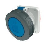 TOMA EMPOTRABLE 63AMP 2P+T 250V AZUL 6H IP67