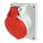 TOMA EMPOTRABLE 16AMP 2P+T 415V ROJO 9H IP44