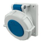 TOMA EMPOTRABLE 16AMP 2P+T 250V AZUL 6H IP67