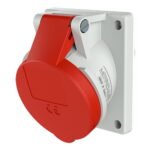 TOMA EMPOTRABLE 32AMP 2P+T 415V ROJO 9H IP44