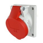 TOMA EMPOTRABLE 32AMP 3P+T 415V ROJO 6H IP44