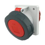 TOMA EMPOTRABLE 63AMP 3P+T 415V ROJO 6H IP67