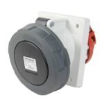 TOMA EMPOTRABLE 63AMP 3P+T 500V NEGRO 7H IP67
