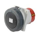 TOMA EMPOTRABLE 125AMP 3P+T 500V NEGRO 7H IP67