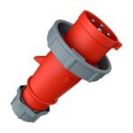 ENCHUFE 32AMP 3P+T 440V ROJO 3H IP67