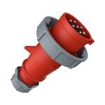 ENCHUFE 32AMP 6P+T 415V ROJO 6H AM-TOP IP67 PINES NIQUELADOS