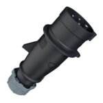 ENCHUFE 16AMP 3P+T 500V NEGRO 7H IP44