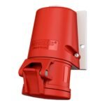 TOMA VISIBLE 32AMP 3P+T 415V ROJO 6H IP44