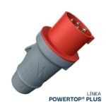ENCHUFE 16AMP 3P+T 415V ROJO 6H IP44 POWERTOP PLUS (2 CUERPOS) REEMPLAZO 252