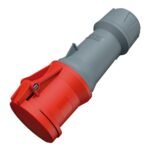 TOMA AEREO 63AMP 3P+N+T 415V ROJO 6H IP44 POWERTOP PLUS