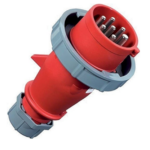 ENCHUFE 16AMP 5P+N+T 6H 415V ROJO IP67
