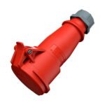 TOMA AEREO 16AMP 2P+T 415V ROJO 9H IP44