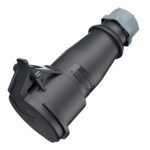 TOMA AEREO 16AMP 3P+T 500V NEGRO 7H IP44