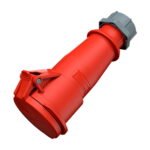 TOMA AEREO 32AMP 2P+T 415V ROJO 9H IP44