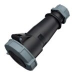 TOMA AEREO 32AMP 3P+T 500V NEGRO 7H IP67