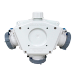 TOMA TRIPLE AEREO 16AMP 2P+T 250V AZUL 6H IP67 (DELTA BOX)