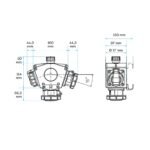 TOMA TRIPLE AEREO 16AMP 2P+T 250V AZUL 6H IP67 (DELTA BOX) - Imagen 2