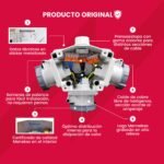 TOMA TRIPLE AEREO 32AMP 3P+T 415V ROJO 6H IP44 (DELTA BOX) - Imagen 3