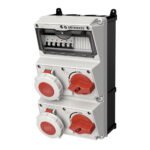 CAJA COMBINADA AMAXX IP67 2 TOMAS 32A 3P+T 440V 3H C/2 INTERRUPT.TERMO 3X32A
