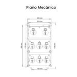 CAJA COMBINADA AMAXX IP44 8 TOMAS SCHUKO 16A 2P+T 250V - Imagen 3