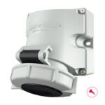 TOMA VISIBLE 16AMP 3P+T 500V NEGRO 7H IP67