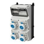 CAJA COMBINADA AMAXX IP67 4 TOMAS 16A 2P+T 250V IP67 C/4 INTERRUPT. TERMO 2X16A