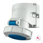 TOMA VISIBLE 32AMP 3P+T 250V AZUL 9H IP67