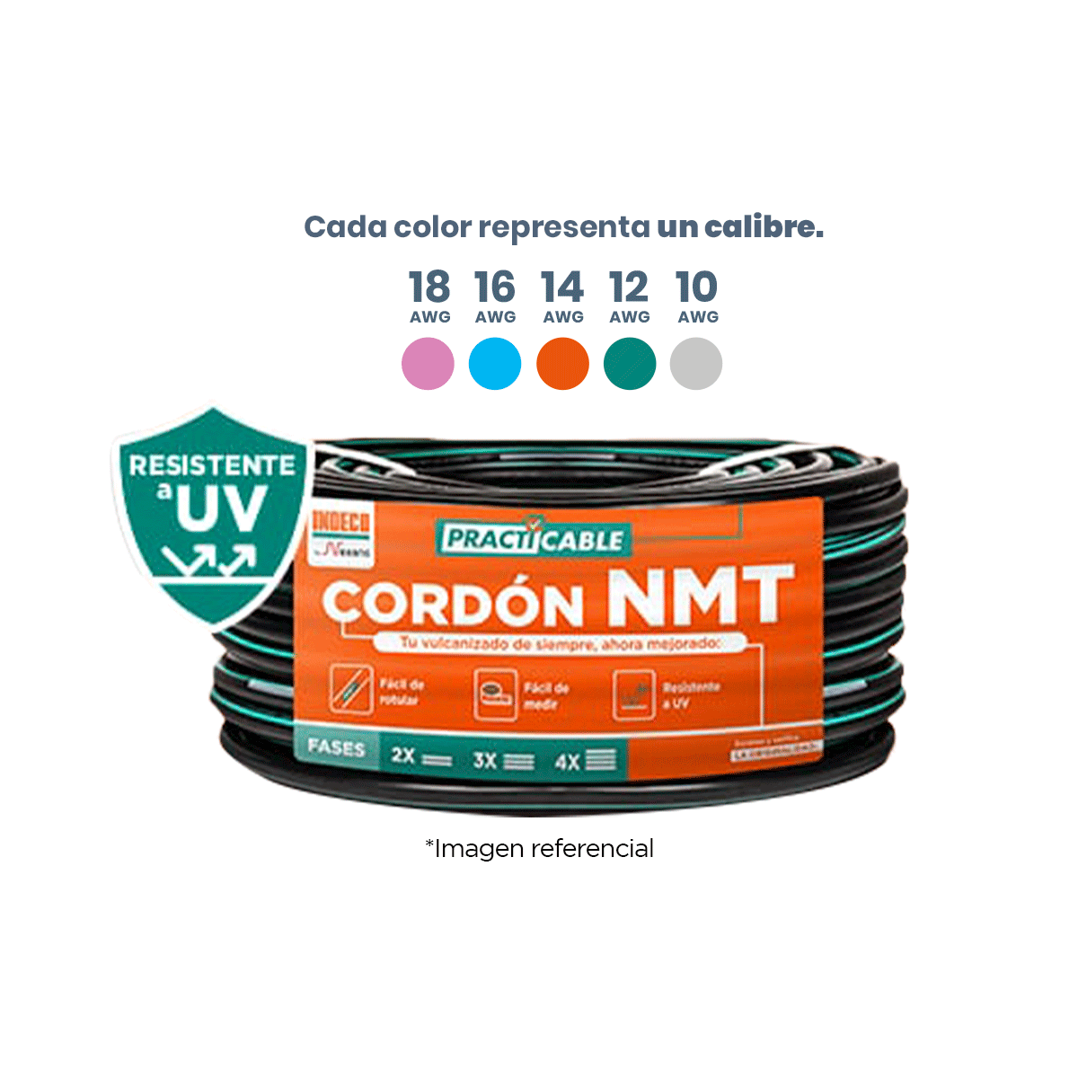 NMT (4) Cable Vulcanizado NMT-PC 4 X 12 AWG - Imagen 1