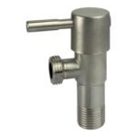 Válvula Angular de Cierre Satinada para Baño | Ideal para Duchas, Inodoros y Lavamanos