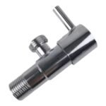 Válvula Angular de Cierre Cromada para Baño | Ideal para Duchas, Inodoros y Lavamanos