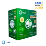 Cable UTP CAT6 24 AWG x 305Mtr COBRE PURO, LSZH . LT-556