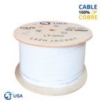 Cable UTP CAT.6 23 AWG x 305Mtr. LSZH. COBRE PURO. LT-550