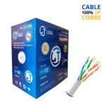 Cable UTP CAT5e PVC Plomo 24 AWG x 305Mtr COBRE PURO. LT-510