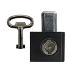 Chapa Cuadrada Zamack Negra con Llave Universal - Imagen 2